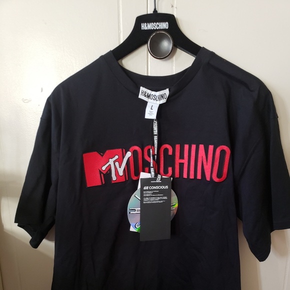 H&M moschino Vintage 90sMtv Logo Tshirt - Picture 3 of 3